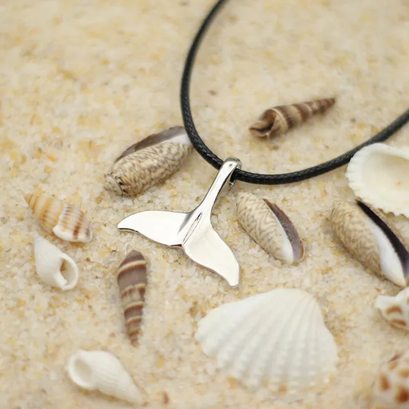 Fashion Marine Animal Manta Necklace for Men Turtle Shark Beach Surfing Collar Accessories for Him Pendant Colar Boyfriend Gift