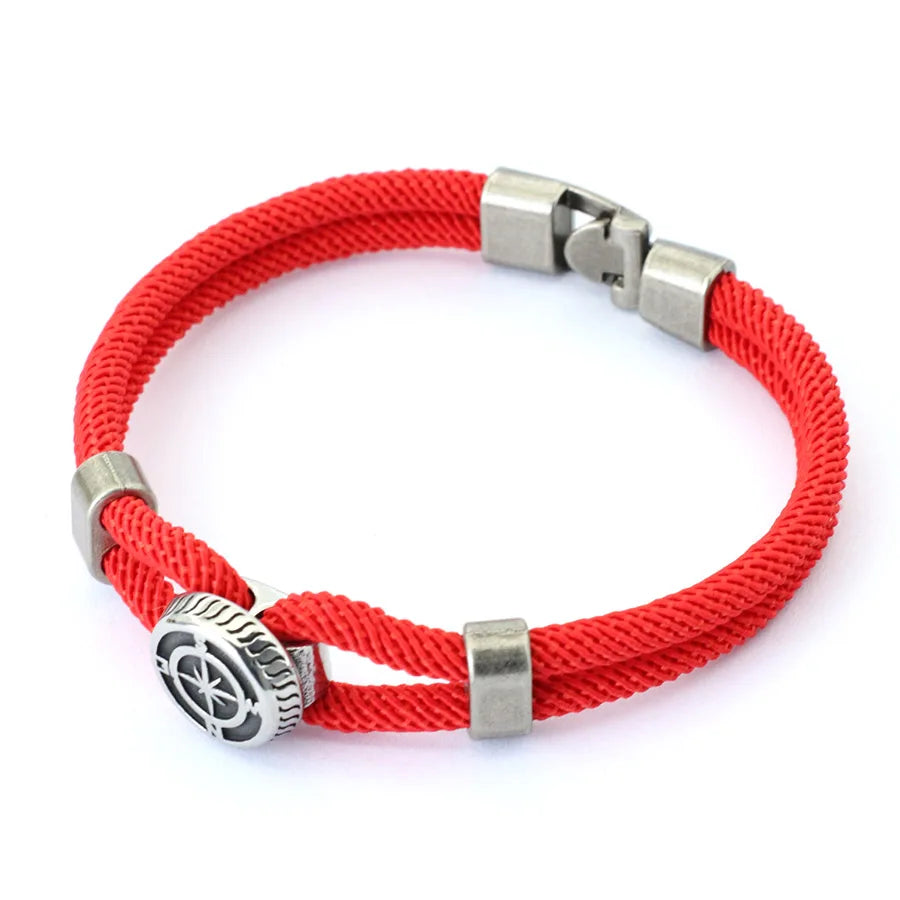 New Compass Bracelet with Nautical Rope 