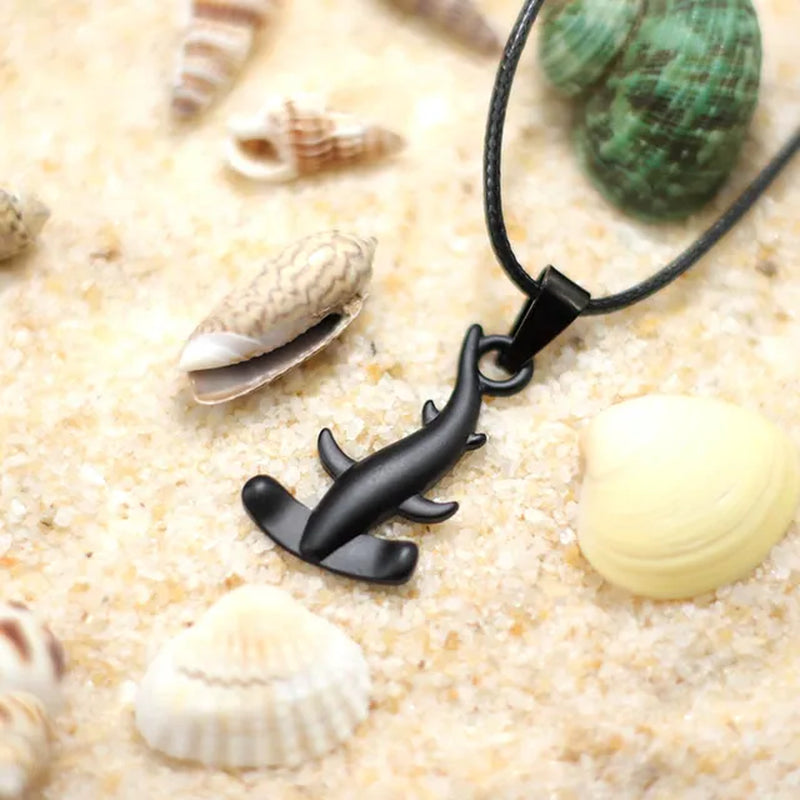 Fashion Marine Animal Manta Necklace for Men Turtle Shark Beach Surfing Collar Accessories for Him Pendant Colar Boyfriend Gift